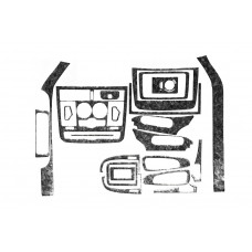 Накладки на панель (Meric, Полный комплект) 2006-2014, Титан для Mercedes Vito W639