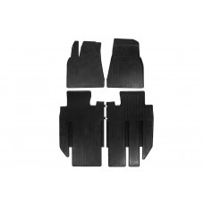 Резиновые коврики 2019-2025 (7-местный, Stingray Premium) для Tesla Model X 2015- гг