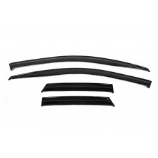 Ветровики на окна (4 шт, EuroCap) для Opel Crossland X 2017-2024 гг