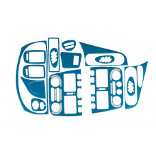 Накладка на панель приборов (синий) для Fiat Siena 1996-2016 гг