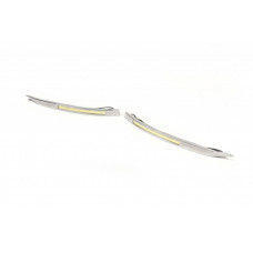 Дневные ходовые огни Хром (2014-2025, LED) для Fiat Doblo II