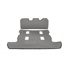 Килимок багажника 2 шт (EVA, 7 місць, сірий) для Toyota Land Cruiser 200 2007-2021 рр
