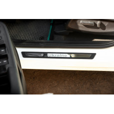 Накладки на пороги Honda eNP1 (Ukraine, 4 шт., нерж) для Honda eNP1 2022- рр