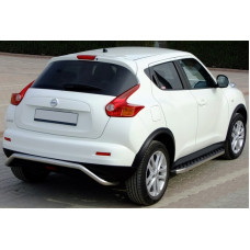 Бокові пороги BlackLine (2 шт, алюміній) для Nissan Juke 2010-2019 рр