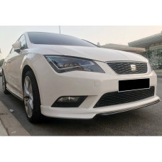 Передний лип DPT V-1 (2013-2016, грунт под покраску) для Seat Leon