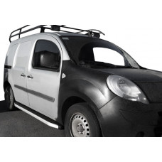 Боковые пороги Fullmond (2 шт., алюминий) для Renault Kangoo 1998-2008 гг