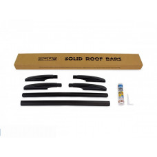 Рейлинги OmsaLine Solid (2 шт, черные) для Toyota Auris 2007-2012 гг