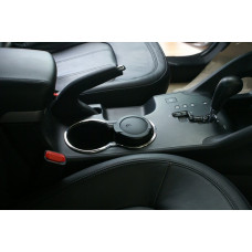 Кольца на подстаканник (нержавейка) для Hyundai IX-35 2010-2015 гг