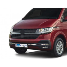 Накладка на решітку бампера 2019-2025 (3 шт, нерж) для Volkswagen T6 рр