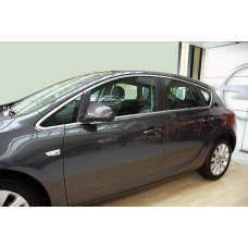 Полный комплект окантовки окон (HB, 12 шт, нержавейка) для Opel Astra J 2009-2015 гг
