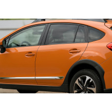 Дверні молдинги (4 шт, пласт) для Subaru XV 2011-2017 рр