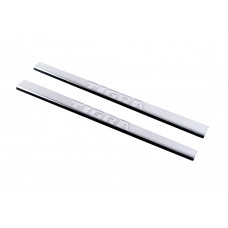 Накладки на пороги Carmos (2 шт, нержавейка) для Opel Tigra 2001-2009 гг