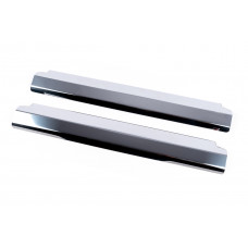 Накладки из нержавеющей стали на пластиковые пороги (2 шт.) для Nissan Qashqai 2014-2021 гг