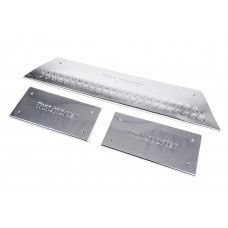 Накладки на внутренние пороги Carmos (нерж) 3 двери, Multivan для Volkswagen T5 2010-2015 гг