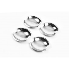 Чашечки под ручки дверей (4 шт., нержавейка) для Mazda 3 2003-2009 гг