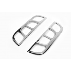 Хром Накладки на Задние Фонари Прямые (2 шт., Нерж. сталь) Зеркальный хром для Citroen Nemo 2007-2017 гг