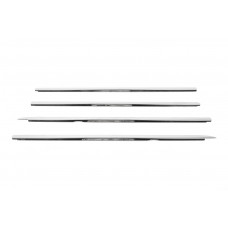 Наружные молдинги окон нержавейка (4 шт) Carmos - Турецкая Нержавеющая Сталь для Volkswagen Golf 4 1997-2006 гг