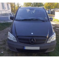 Зимняя накладка на решетку V2 (2010-2015) Глянцевая для Mercedes Vito W639