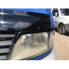 Реснички на фары (черные) Черный Матовый для Mercedes Vito W638 1996-2003 гг