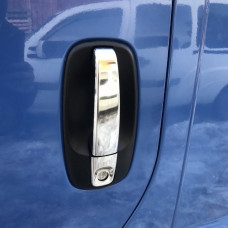 Хромированные Накладки на Ручки Дверей (4 шт, Нержавейка) Carmos - Турецкая Нержавеющая Сталь для Nissan Primastar 2002-2014 гг