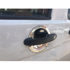 Накладки под ручки из нержавеющей стали Carmos - Турецкая сталь, 4 шт для Volkswagen T5 Caravelle 2004-2010 гг