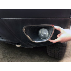 Накладки на противотуманные фары 2008-2013 (2 шт., нержавейка) для Renault Duster