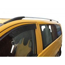 Рейлинги Хром DDU (Пластиковые Ножки) Средняя База (LONG) для Mercedes Vito W639 2004-2014 гг