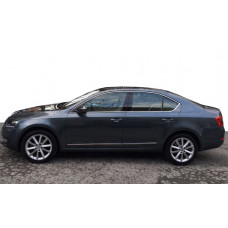 Полный комплект окантовки окон нержавейка (10 шт.) для Skoda Octavia III A7 2013-2019 гг