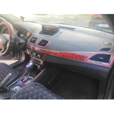 Накладки на панель приборов (Meric) Титан для Renault Megane III 2009-2016 гг