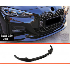 Передня Lip накладка DPT V-2 (для G22/G23, чорний глянець) для BMW 4 серія G22/23/26 2020- рр