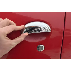 Хромированные Накладки на Ручки (2 шт., Нержавейка) для Toyota Aygo 2007-2014 гг