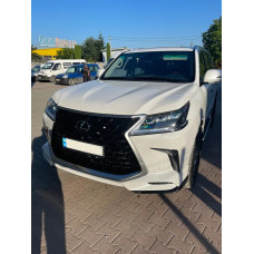 Передний диффузор TRD (2021-2022) Белый для Lexus LX570/450d