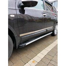 Дверные молдинги Carmos (4 шт, нержавейка) Carmos, -20252 (длинный) для Nissan Qashqai 2010-2014 гг