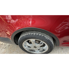 Расширители арок (черный мат) Короткая база, 1 сторона (ABS) для Volkswagen Caddy 2015-2020 гг