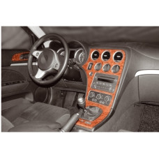 Накладки на панель приборов (Meric) Карбон для Alfa Romeo 159 2005-2011 гг