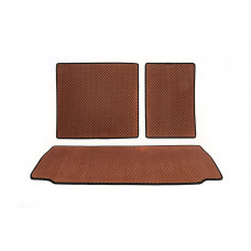 Коврики в багажник (EVA, кирпичные) для Toyota Sequoia 2007-2022 гг