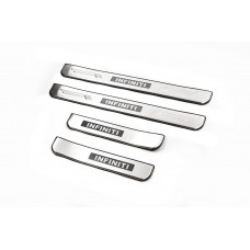 Накладки на пороги Libao (Пластик) для Infiniti QX70 2013-2019 гг