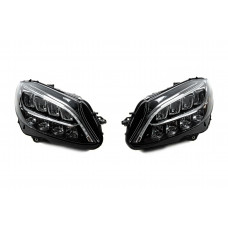 Передние фары (2 шт, без блоков, рестайлинг) для Mercedes C-сlass W205 2014-2021 гг