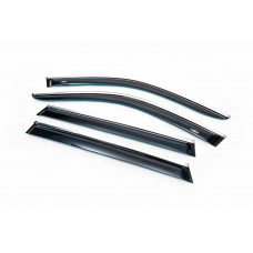 Ветровики с хромированным молдингом Long (4 шт, HIC) для Mercedes S-сlass W222 2013-2020 гг