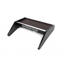 Полка на панель (Черная с красной строчкой) для Mercedes Sprinter W906 2006-2018 гг