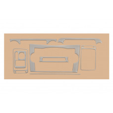 Декор панели Алюминий для Honda CRV 2007-2011 гг