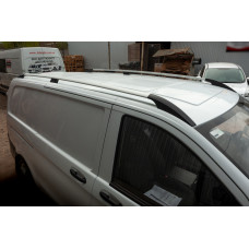 Рейлинги ELITE Хром (Пластиковая Ножка) Короткая База (Compact) для Mercedes Vito/V-class W447 2014- гг