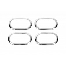 Накладки на внутрішні ручки OmsaLine (4 шт., нерж.) для Renault Scenic/Grand 2003-2009 рр