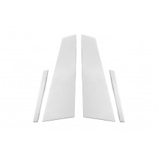 Накладки на дверные стойки из нержавеющей стали (4 шт) для Maserati Quattroporte 2013-2023 гг