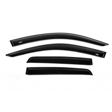 Ветровики на окна (4 шт, HIC) для Peugeot 4008 2012-2017 гг