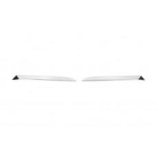 Углы на передний бампер из нержавеющей стали (2 шт) для Skoda Kamiq 2019- гг