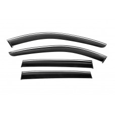 Вітровики з хромованим молдингом Niken Luxury (4 шт) для Mazda CX-50 2022- рр