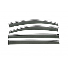 Вітровики з хромованим молдингом Niken Luxury (4 шт) для Volkswagen Touran 2015- рр