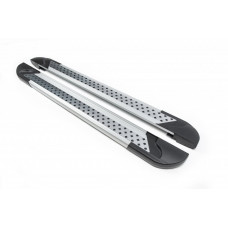 Боковые Подножки New Vision Grey (2 шт, Алюминий) для Land Rover Discovery III 2004-2009 гг