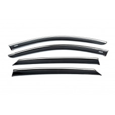 Ветровики с хромированным молдингом (4 шт, Niken) для Opel Astra L 2022- гг